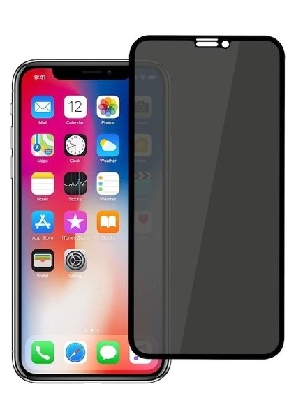 Apple iPhone Xr 6.1 ​​​​​​​​​​​​hayalet Rika Privacy Temperli Cam Ekran Koruyucu