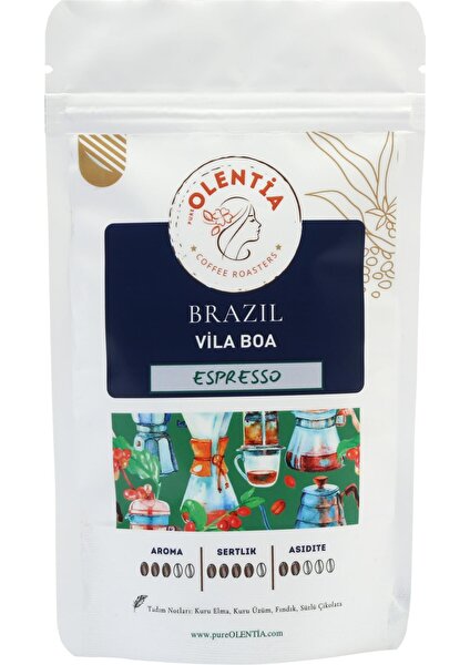 Pure Olentia Brazil Vila Boa Expresso Kahve 250 gr (Öğütülmüş)