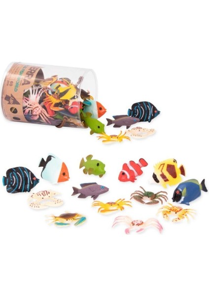Terra Küçük Oyun Seti Tropikal Balıklar 60 Parça Eğlenceli Deniz Temalı Oyun