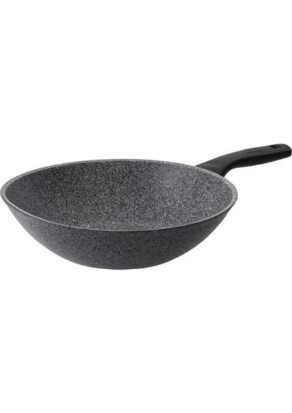 28 cm Granit Wok Tava Gri