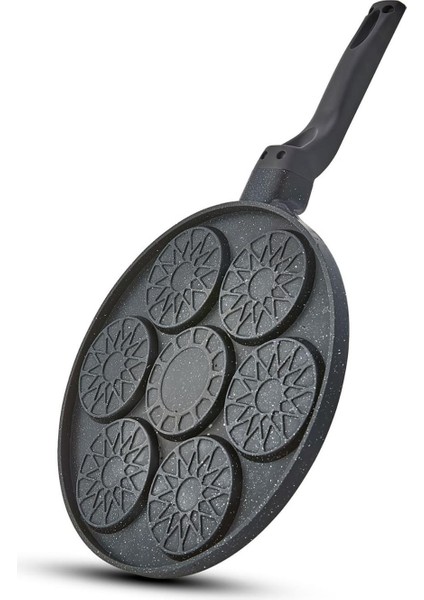 Emoji Döküm Granit Pankek Tava 28CM Laviss