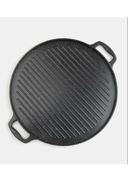 Cookcase Gravita Döküm Izgara ve Gözleme Tava 36 cm Siyah