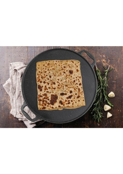 Cookcase Gravita Döküm Izgara ve Gözleme Tava 36 cm Siyah modelleri