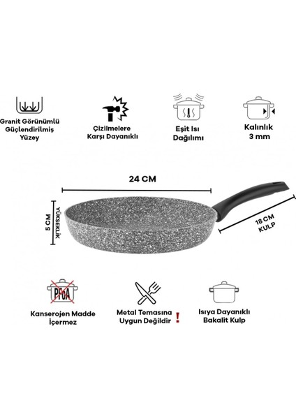 Ultra Granit Tava 24CM modelleri