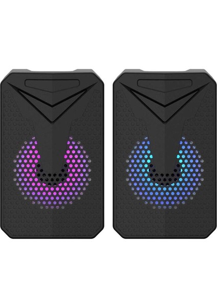 YST-1054 Telefon Bilgisayar Tablet Uyumlu Rgb Stereo USB Hoparlör