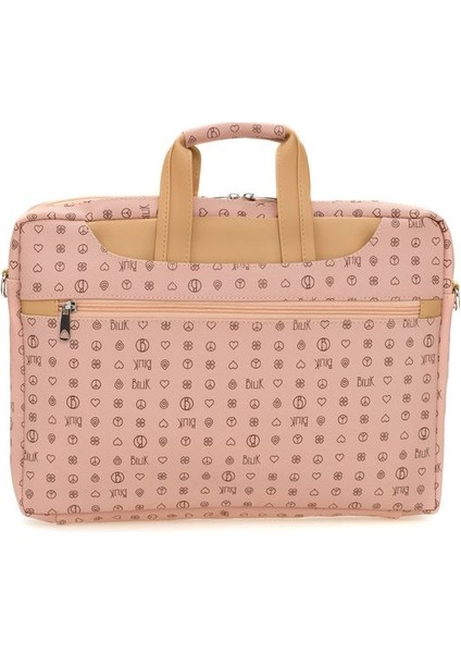 Monogram Pembe/camel Unisex Laptop & Evrak Çantası Brıefcase-Mn modelleri