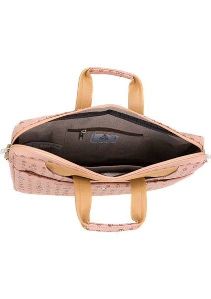 Monogram Pembe/camel Unisex Laptop & Evrak Çantası Brıefcase-Mn indirimleri