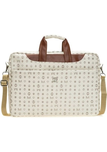 Monogram Bej/taba Unisex Laptop & Evrak Çantası Brıefcase-Mn fırsatları