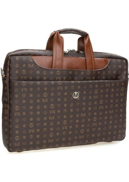Monogram Kahve/taba Unisex Laptop & Evrak Çantası Brıefcase-Mn fiyatları