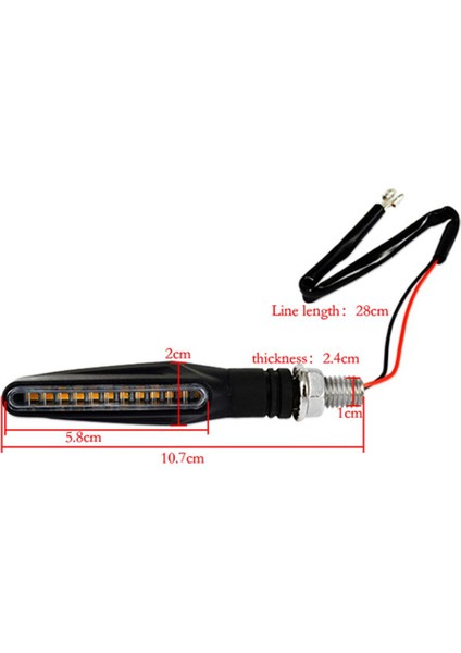 2 Adet Akan 12 LED Dönüş Sinyali Göstergesi Işıkları Düşük (Yurt Dışından) fiyatları