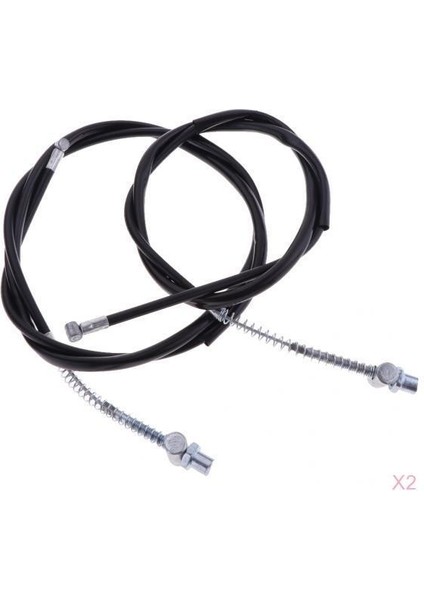 Yamaha PW50 Için 4x Siyah Durbale Ön ve Arka Fren Hattı Fren Kablosu Montajı (Yurt Dışından)
