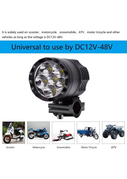 5W 6x LED Motosiklet Araba Teknesi Spot Sürüş Far Sisi Işık Lambası (Yurt Dışından) modelleri