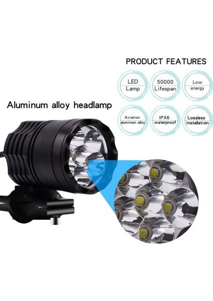 5W 6x LED Motosiklet Araba Teknesi Spot Sürüş Far Sisi Işık Lambası (Yurt Dışından) indirimleri