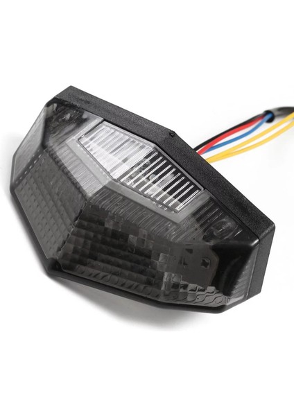 Evrensel 12V LED Fren Durdur Tail Işık Gri Kabuk Turn Sinyal Göstergesi (Yurt Dışından)