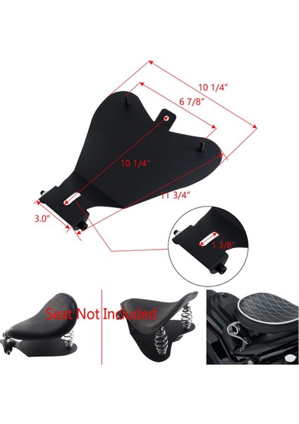 Harley Sportster XL883 1200 Için Motosiklet Koltuk Taban Plakası Braket Kitleri (Yurt Dışından)