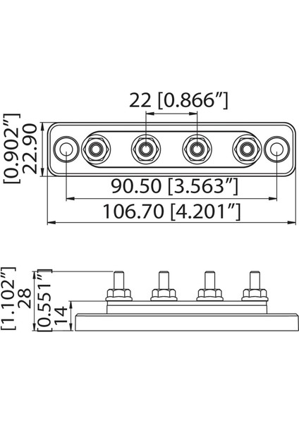 Terminal Bus Bar 3 Pc (Yurt Dışından)