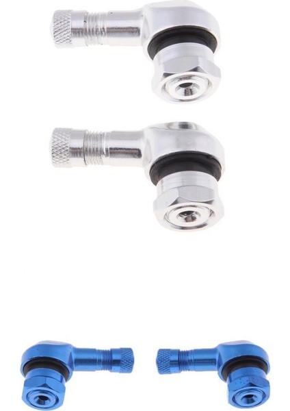 4 Adet 90 Derece Açılı Tekerlek Lastiği Lastik Cnc Valf Stem Uzatma Adaptörü Motosiklet Scooter Universal Için (Yurt Dışından)