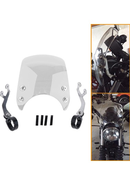 1x Motosiklet 39MM Harley Sportster Için Kompakt Rüzgar Xl 883 1200 2004-2019 (Yurt Dışından) fırsatları