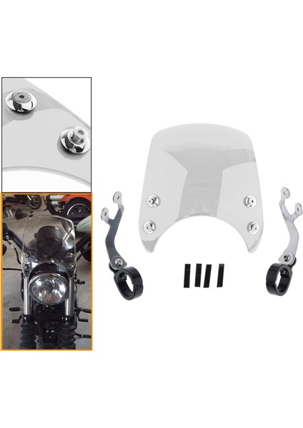 1x Motosiklet 39MM Harley Sportster Için Kompakt Rüzgar Xl 883 1200 2004-2019 (Yurt Dışından) indirimleri