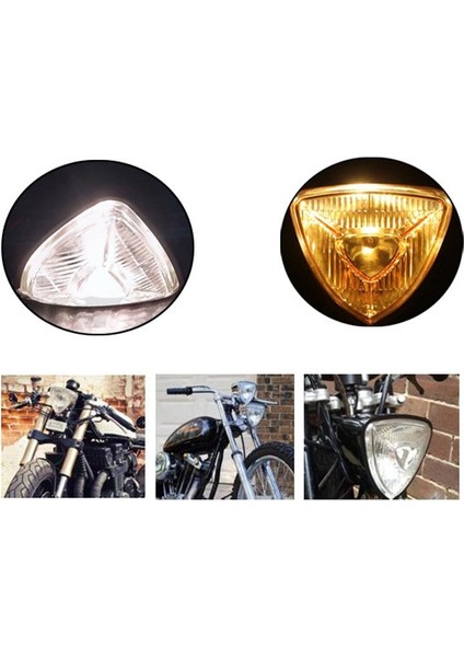 Harley Motosiklet Için 12V 35W Beyaz LED Far Üçgen Işık Göstergesi (Yurt Dışından) fiyatları