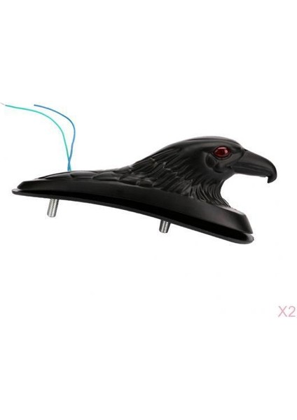 2 Adet Motosiklet Ön Süs Heykeli Siyah (Yurt Dışından)