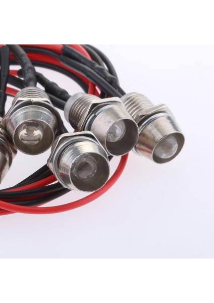 5 Adet 12V 1.8W Marine LED Gösterge Gösterge Gösterge Tablosu Sinyal Işık Lambası Beyaz (Yurt Dışından) fırsatları