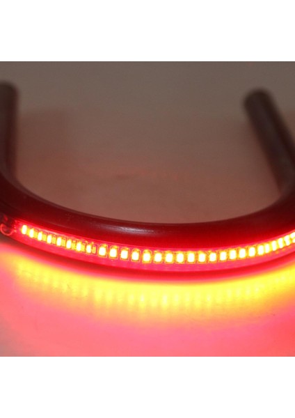 Cafe Racer Frame Hoop Uç Koltuk Döngüsü ve LED Kuyruk Işığı Düz ​​175MM (Yurt Dışından)