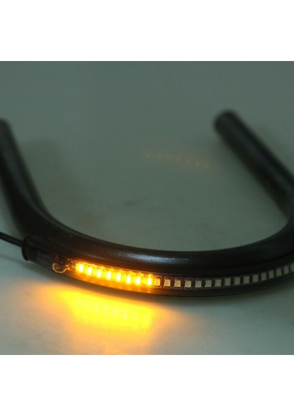 Cafe Racer Frame Hoop Uç Koltuk Döngüsü ve LED Kuyruk Işığı Düz ​​175MM (Yurt Dışından)