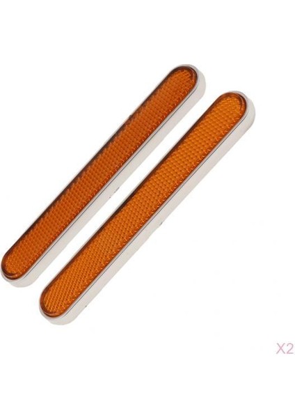 4 Adet Motosiklet Dikdörtgen Ön Çatal Bacak Reflektörü Için (Yurt Dışından)