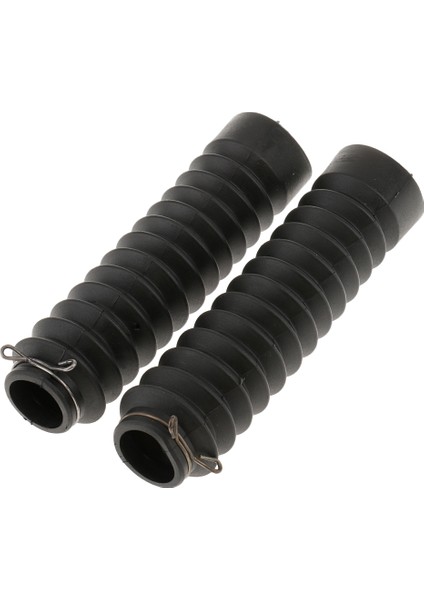 2x Motosiklet Ön Çatal Yumuşak Lastik Çizmeler Toz Kapağı 210X45X30MM - Siyah (Yurt Dışından) fiyatları