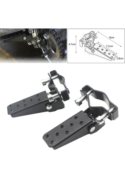 Motosiklet Ayağı Pegs Pedallar Yamaha Yedek Parçalar Için Evrensel 25MM-30MM Siyah (Yurt Dışından) indirimleri