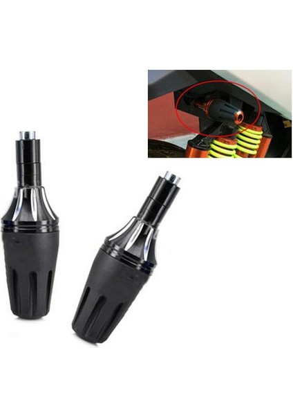 2 Adet Universal Motosiklet Cnc Çerçevesi Düşen Çarpışma Koruyucusu - Siyah (Yurt Dışından)