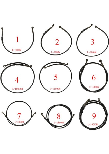 2 Adet Motosiklet 60CM ve 70CM Fren Debriyaj Yağı Hortum Boru Tüpü (Yurt Dışından) fırsatları