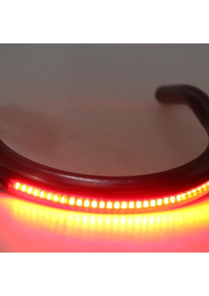 Cafe Racer Frame Hoop Uç Koltuk Döngüsü ve LED Kuyruk Işığı 210MM (Yurt Dışından)