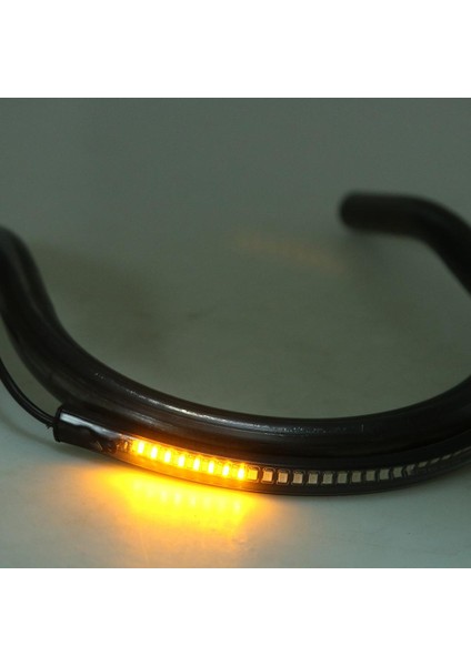 Cafe Racer Frame Hoop Uç Koltuk Döngüsü ve LED Kuyruk Işığı 210MM (Yurt Dışından)