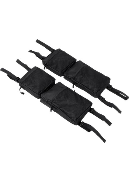 2 Adet Siyah Su Geçirmez Kargo Depolama Av Çantası Atv Yan Çantalar (Yurt Dışından)