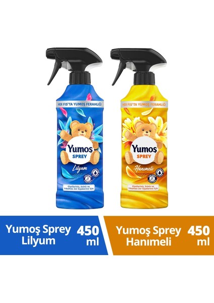 Sprey Yıkaması Zor Eşyalar Lilyum 450 ml 1ADET+ Sprey Yıkaması Zor Hanımeli 450 ml 1ADET