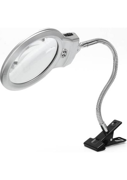 Aydınlatmalı Büyüteç Büyüteç Masaüstü Cam Okuma Büyüteç Metal Hortum LED Işıklı Lamba Üst Masa Büyüteç Kelepçeli | Büyüteçler (Yurt Dışından) fiyatları