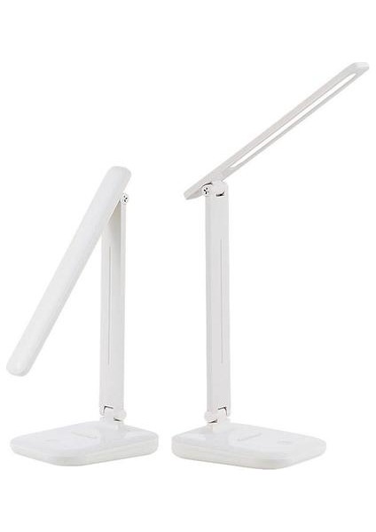 LED Masa Lambası Göz Koruma Öğrenme Başucu Lambası (Beyaz) (Yurt Dışından)