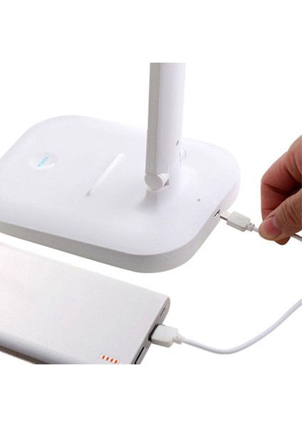 LED Masa Lambası Göz Koruma Öğrenme Başucu Lambası (Beyaz) (Yurt Dışından) fırsatları