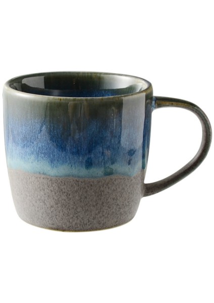 Mavi Seri Ceramik Kafe Kupası Kahvaltı Kupası Öğleden Sonra Çay Kupası Basit Retro Tableware.çay Kupası (Yurt Dışından)