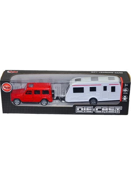 Kutulu Karavan Çeken Die-Cast Araba - Vardem Oyuncak