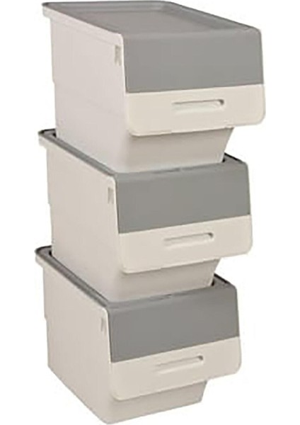 MT07 Organızer Tekerlekli Eşya ve Erzak Kutusu 3katlı 3X12 Lt