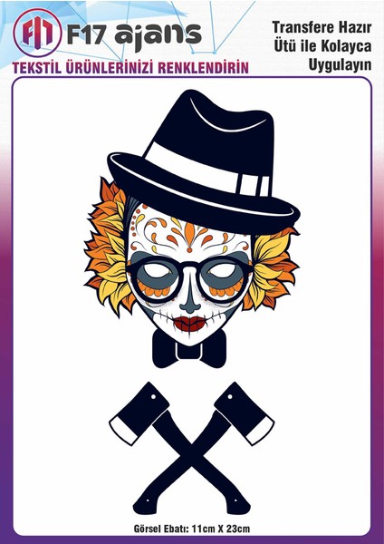 Ütü ile Yapışan Tekstil Baskı Görseli