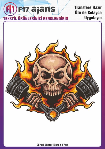 Ütü ile Yapışan Tekstil Baskı Görseli