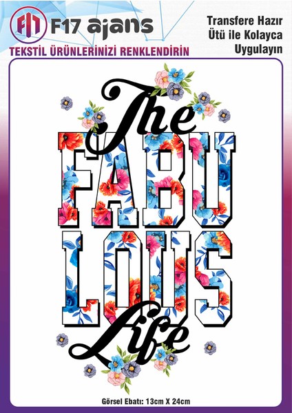 Ütü ile Yapışan Tekstil Baskı Görseli