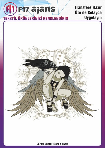 Ütü ile Yapışan Tekstil Baskı Görseli