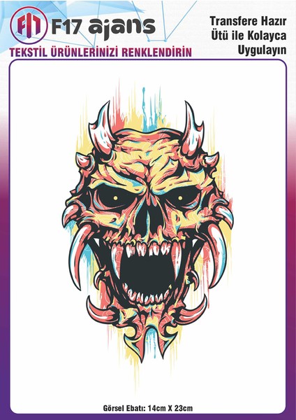 Ütü ile Yapışan Tekstil Baskı Görseli