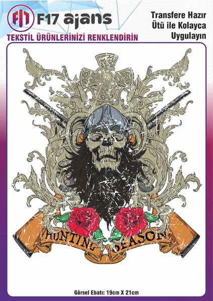 Ütü ile Yapışan Tekstil Baskı Görseli