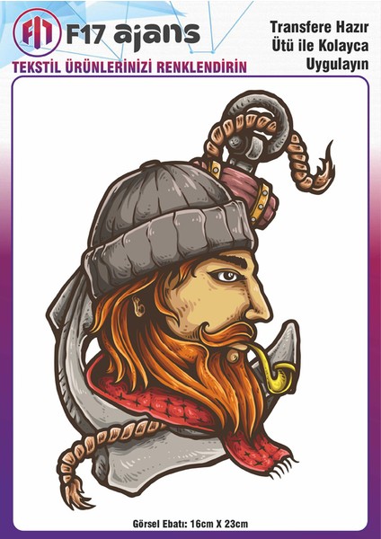 Ütü ile Yapışan Tekstil Baskı Görseli